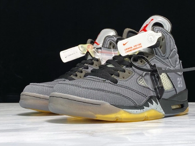 Rep TB Air Black CT8480-001 5 Jordan Off-White x 0714